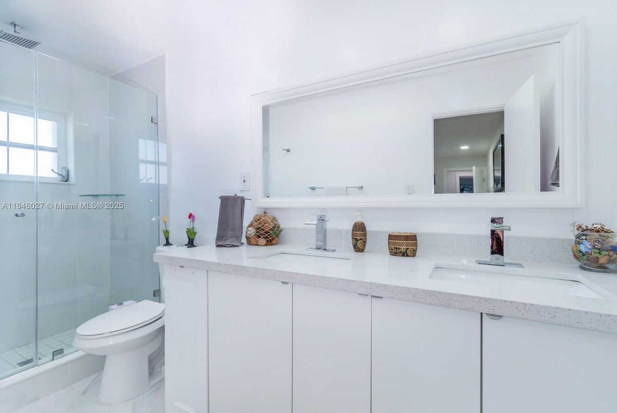 Bathroom, Dual Sink Vanities, Glass Shower, Interior, Marble