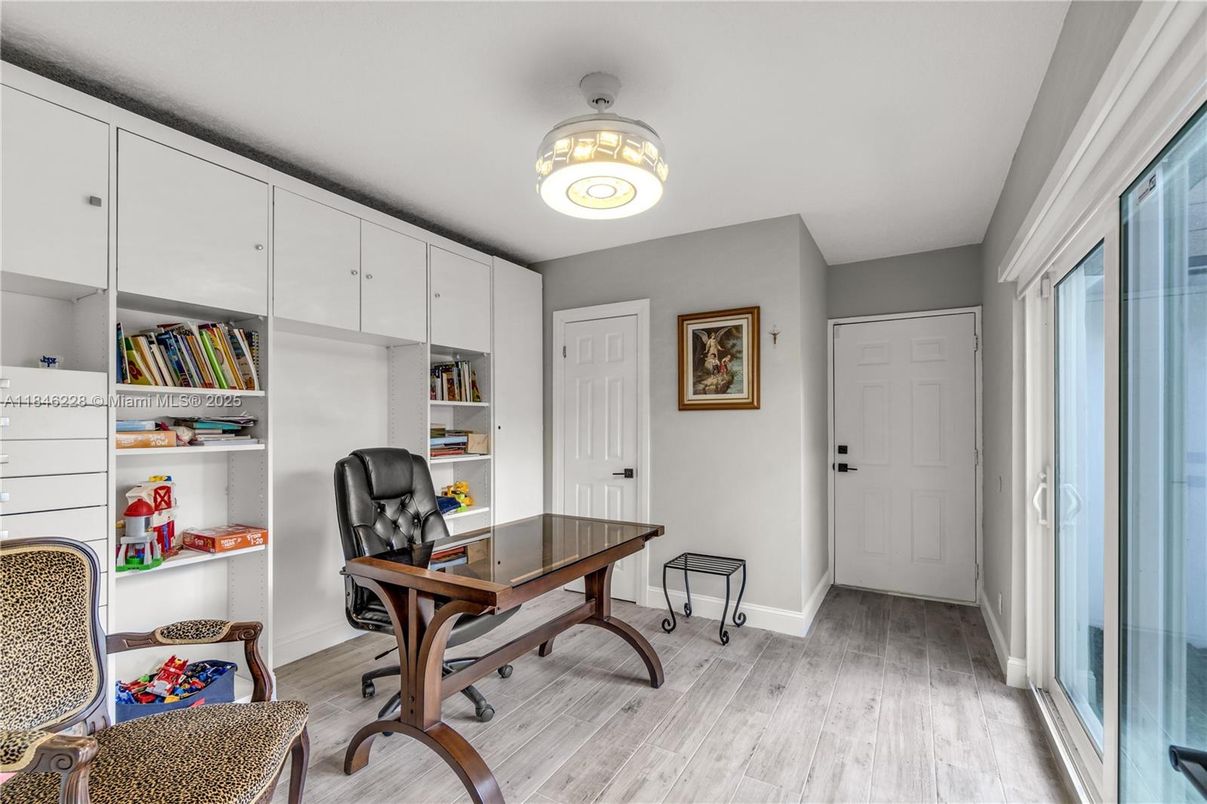 Home Office, Interior, Wood Texture Flooring