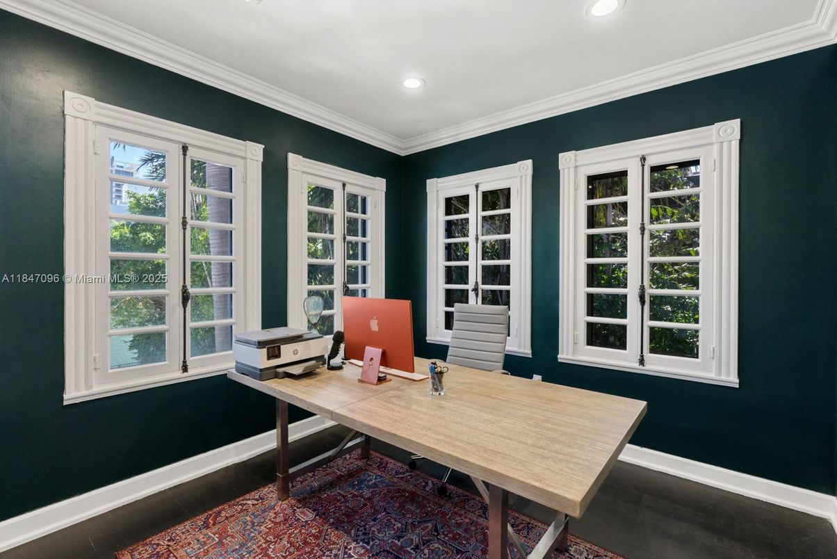 Home Office, Interior, Recessed Lighting