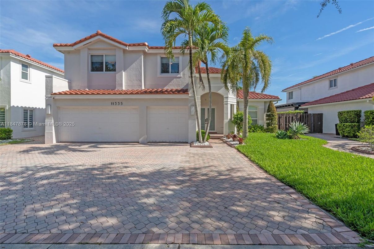 Attached, Backyard, Exterior, Facade, Spanish Mediterranean