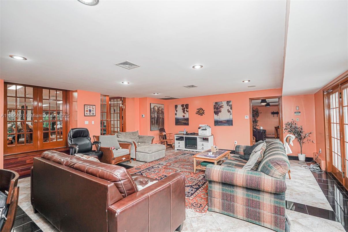Interior, Living room, Recessed Lighting
