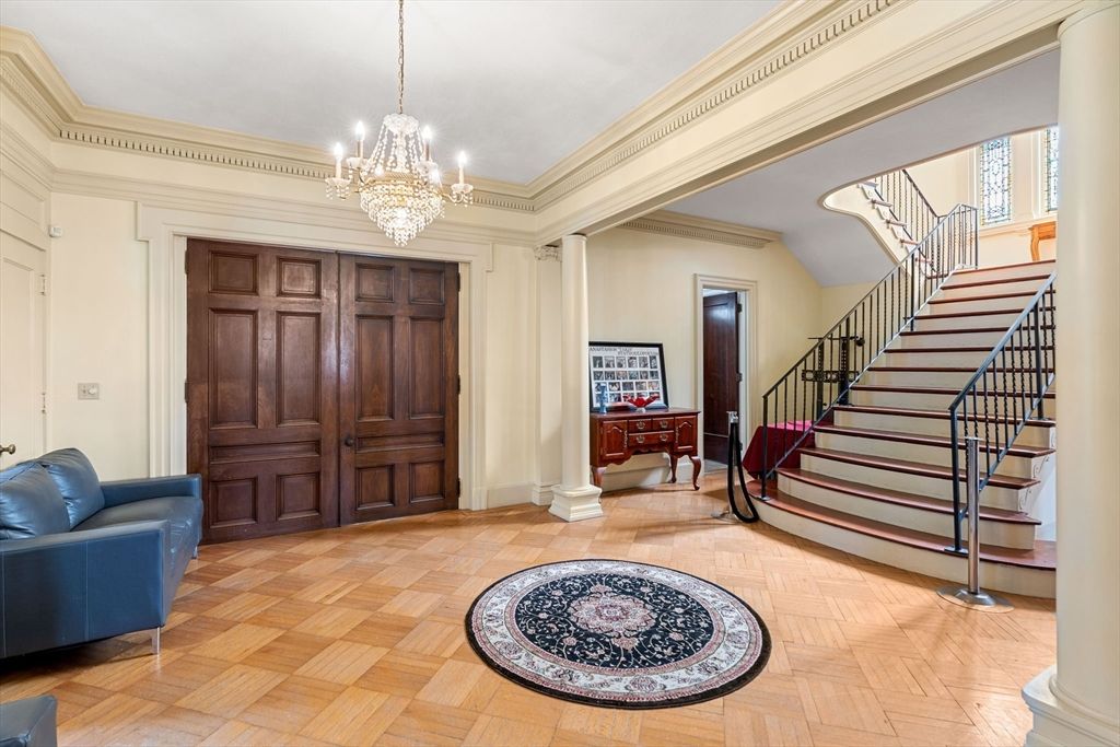 Chandelier, Interior, Wood Texture Flooring