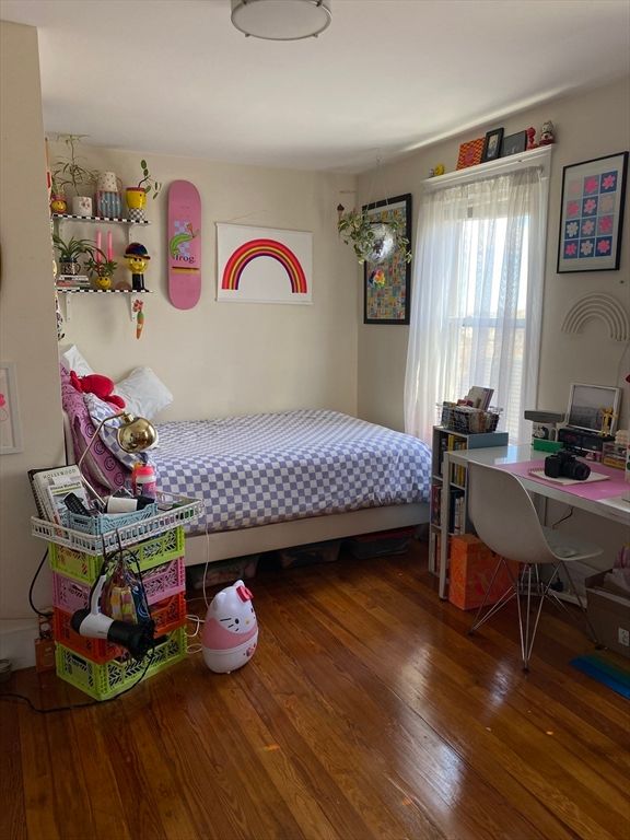 Bedroom, Home Office, Interior, Wood Texture Flooring
