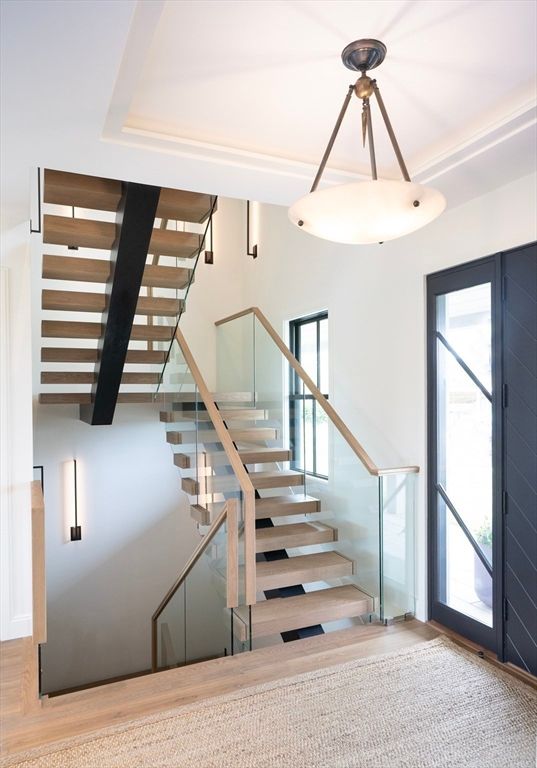 Interior, Pendant Lights, Wood Texture Flooring