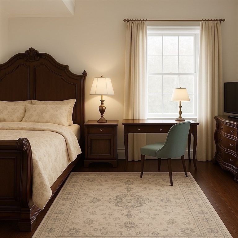 Bedroom, Home Office, Interior, Wood Texture Flooring