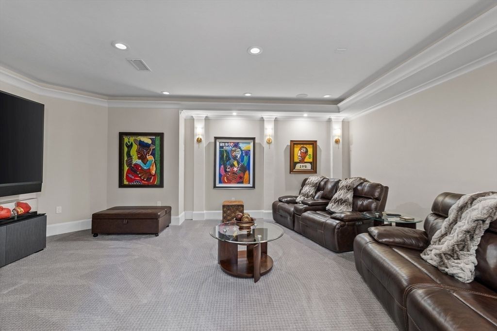 Interior, Living room, Recessed Lighting, Theatre Room