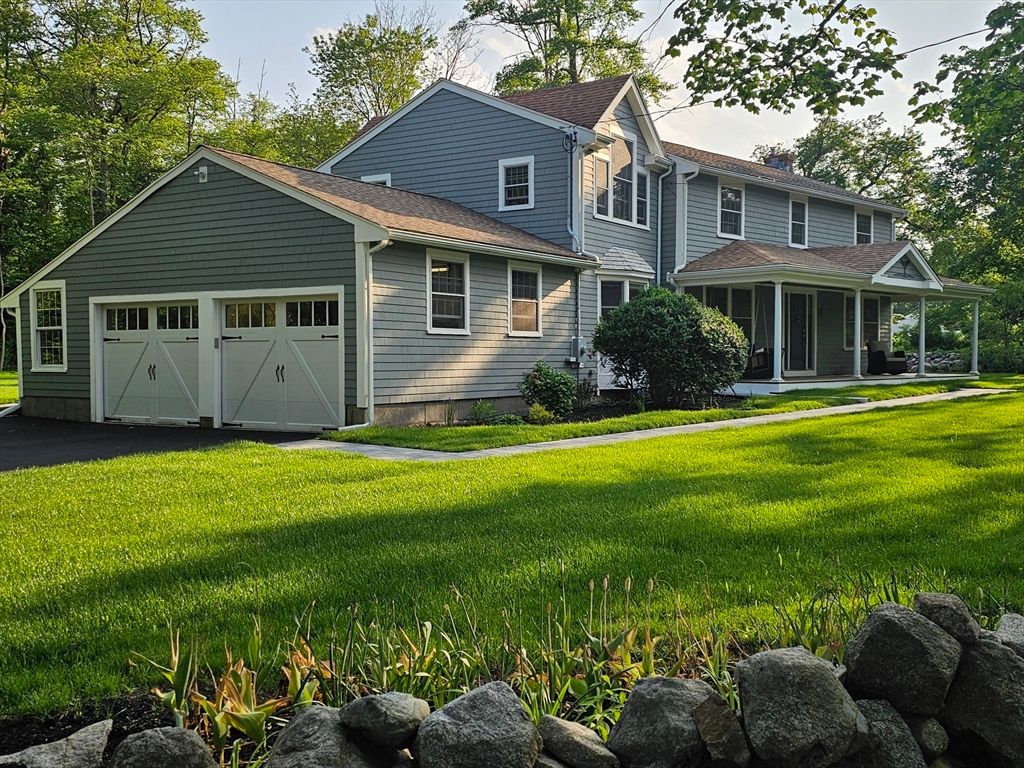 Attached, Backyard, Exterior, Facade, Farmhouse