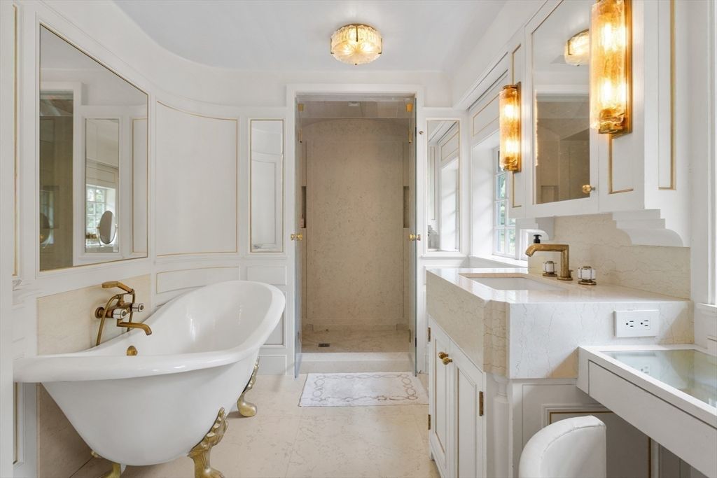 Bathroom, Free Standing Baths, Glass Shower, Interior