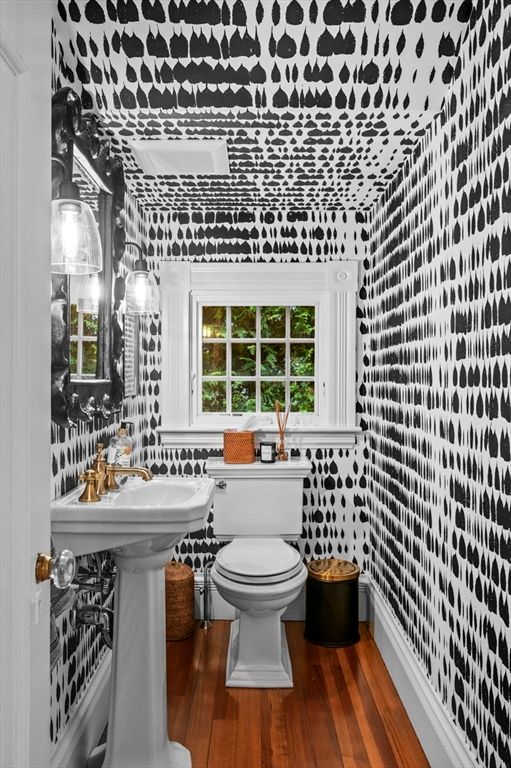 Bathroom, Interior, Wood Texture Flooring