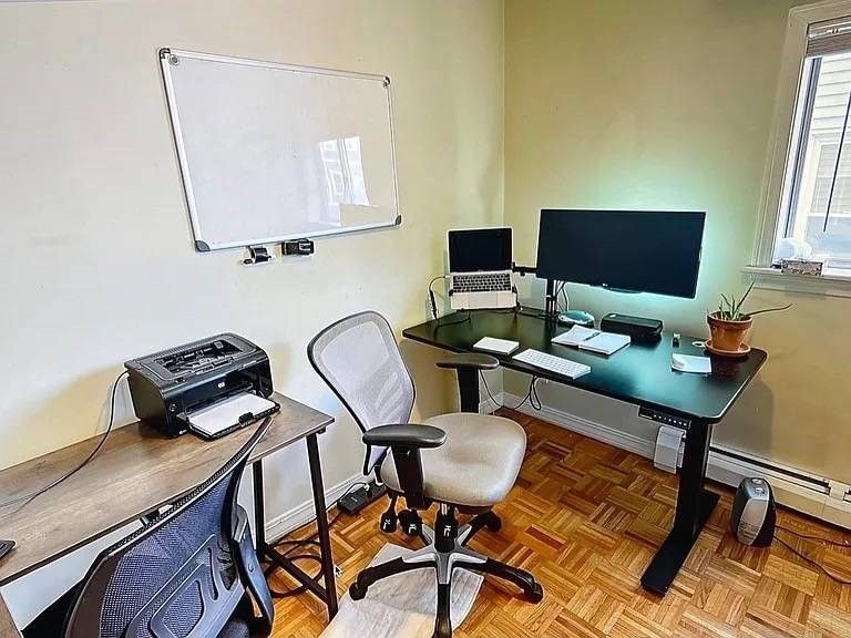 Home Office, Interior, Wood Texture Flooring