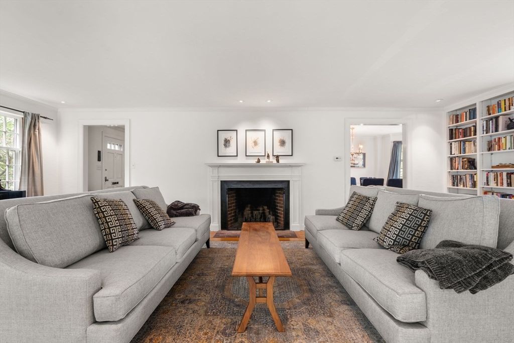 Fireplace, Interior, Living room, Recessed Lighting