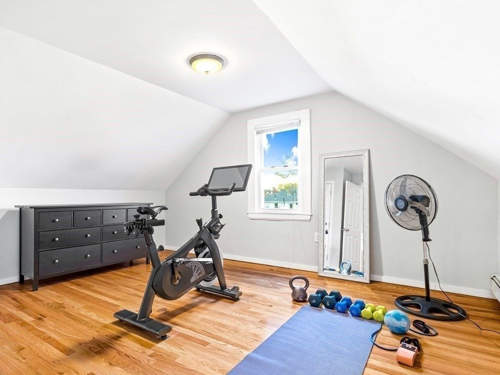 Fitness Equipment, Interior, Wood Texture Flooring