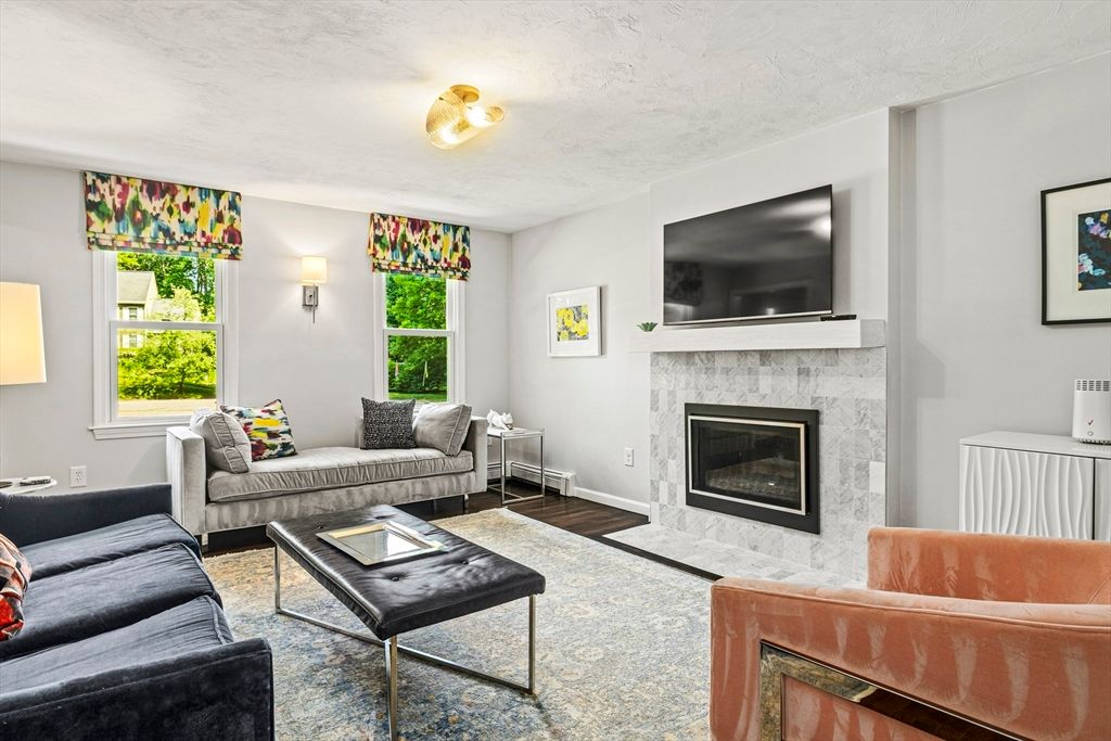 Fireplace, Interior, Living room, Wood Texture Flooring
