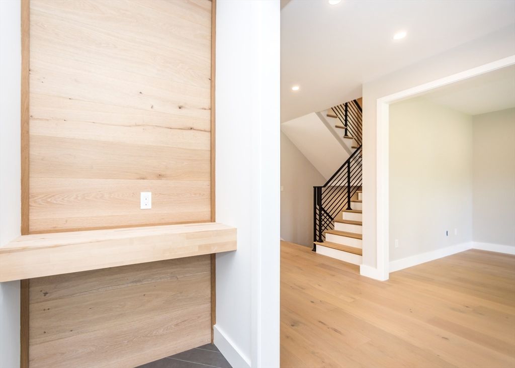 Interior, Recessed Lighting, Wood Texture Flooring, Wooden Walls