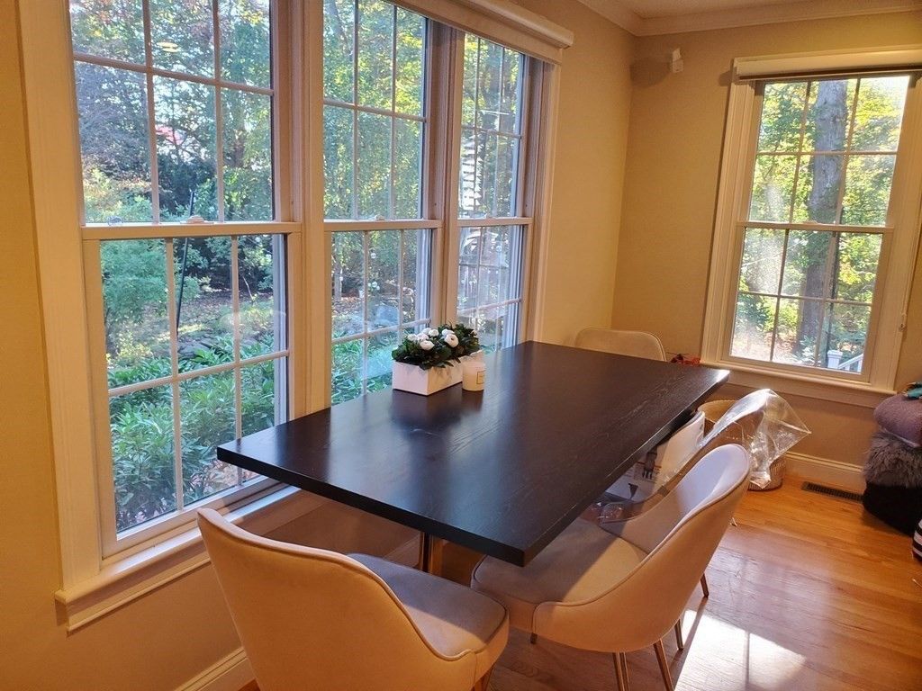 Dining room, Interior, Wood Texture Flooring