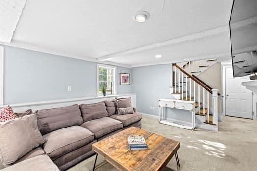 Interior, Living room, Recessed Lighting