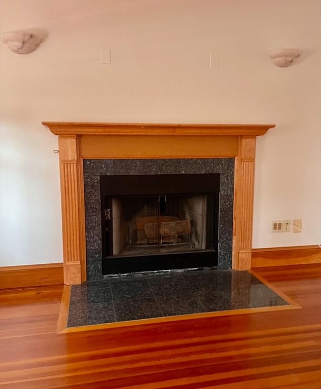 Fireplace, Interior, Wood Texture Flooring