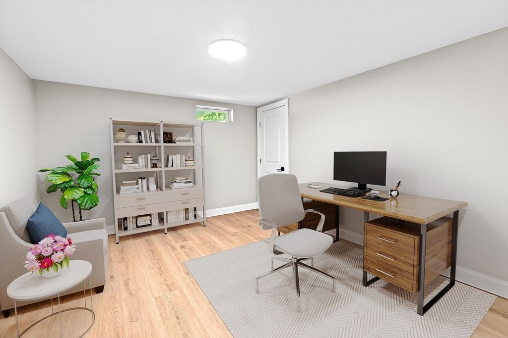 Home Office, Interior, Wood Texture Flooring