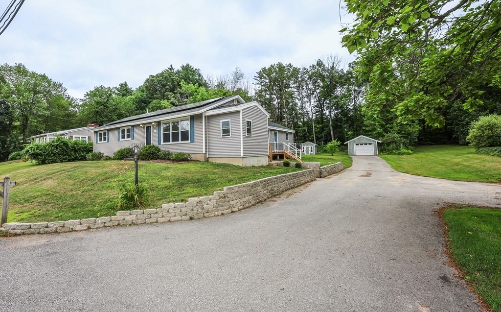 Backyard, Detached Garage, Exterior, Solar Panels