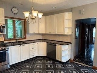 Chandelier, Interior, Kitchen, Recessed Lighting
