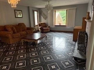 Chandelier, Interior, Living room