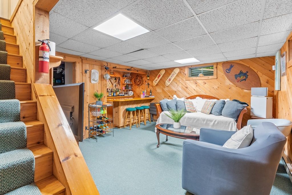 Interior, Living room, Wooden Walls