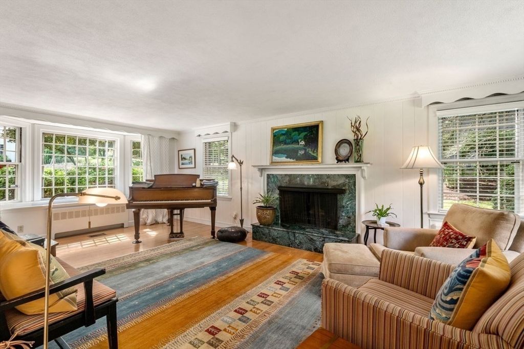 Fireplace, Interior, Living room, Piano, Wood Texture Flooring