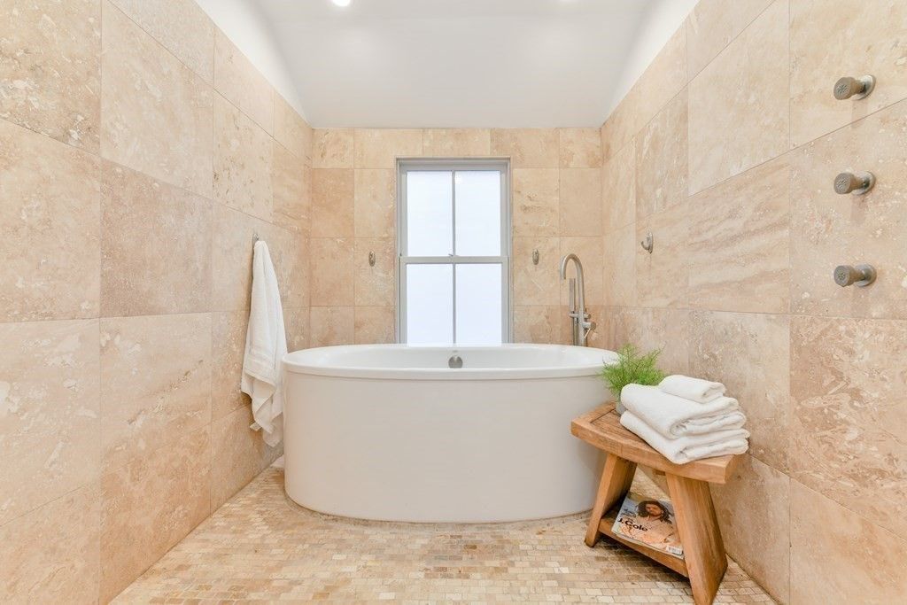 Bathroom, Free Standing Baths, Interior, Recessed Lighting