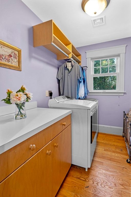 Interior, Washer, Wood Texture Flooring