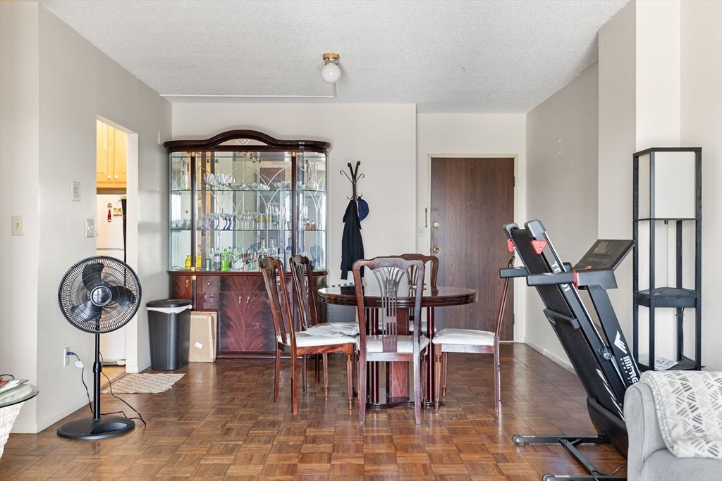 Dining room, Fitness Equipment, Interior, Wood Texture Flooring