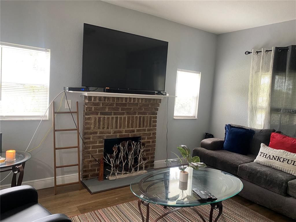 Fireplace, Interior, Living room, Wood Texture Flooring