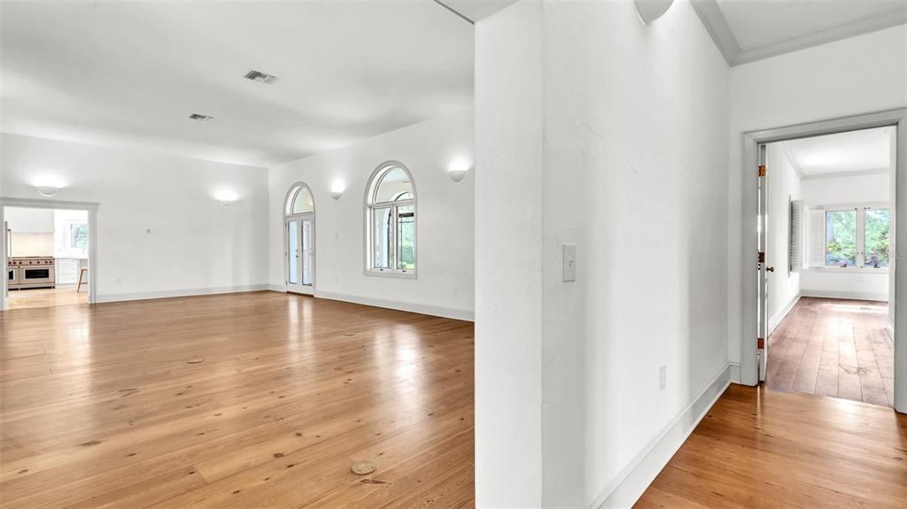 Empty room, Interior, Wood Texture Flooring