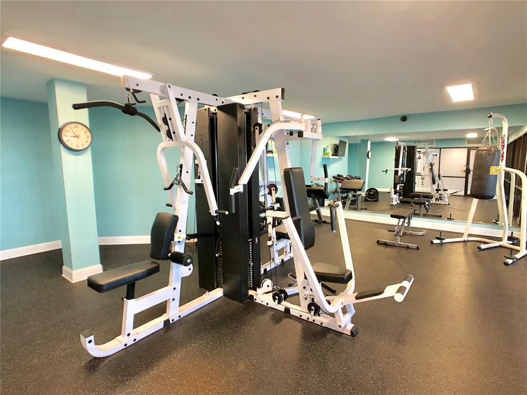 Fitness Equipment, Gym, Interior, Recessed Lighting