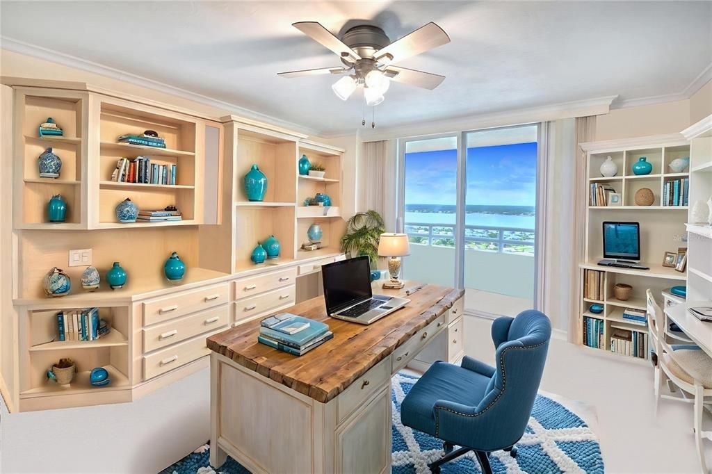 Home Office, Interior, Water