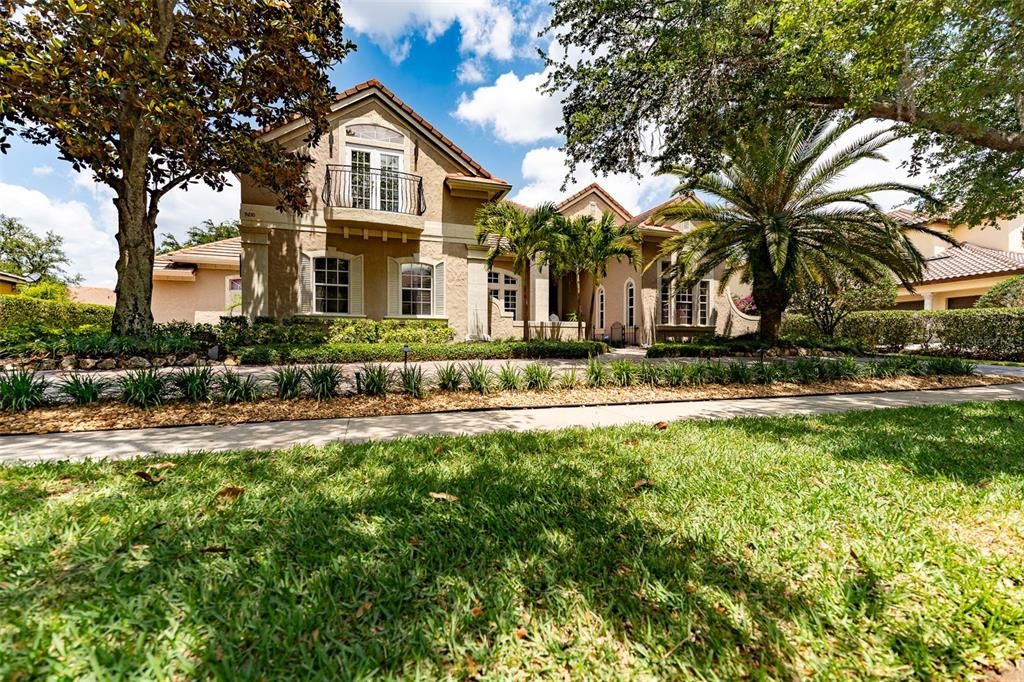 Backyard, Exterior, Facade, Mediterranean