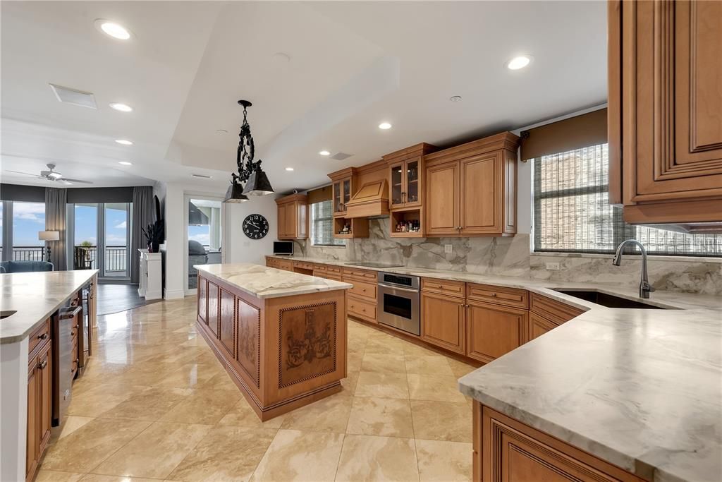 Interior, Kitchen, Pendant Lights, Recessed Lighting, Stainless Steel Appliances