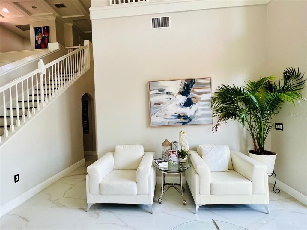 Interior, Marble, Recessed Lighting