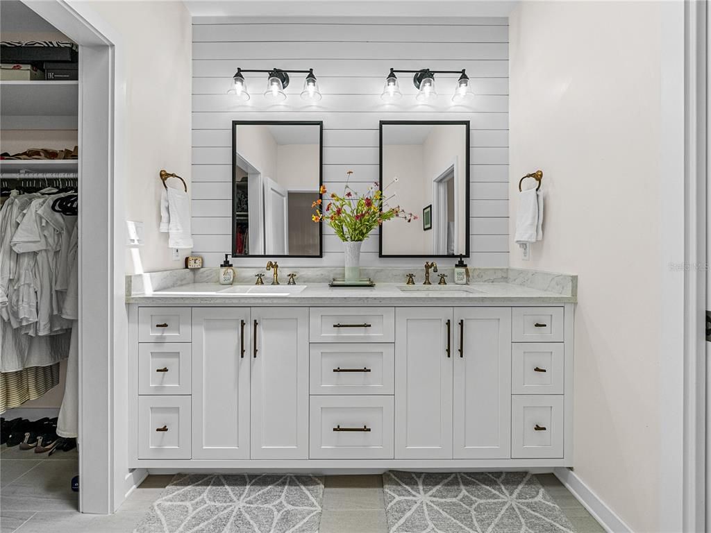 Bathroom, Dual Sink Vanities, Interior, Walk-in Closets