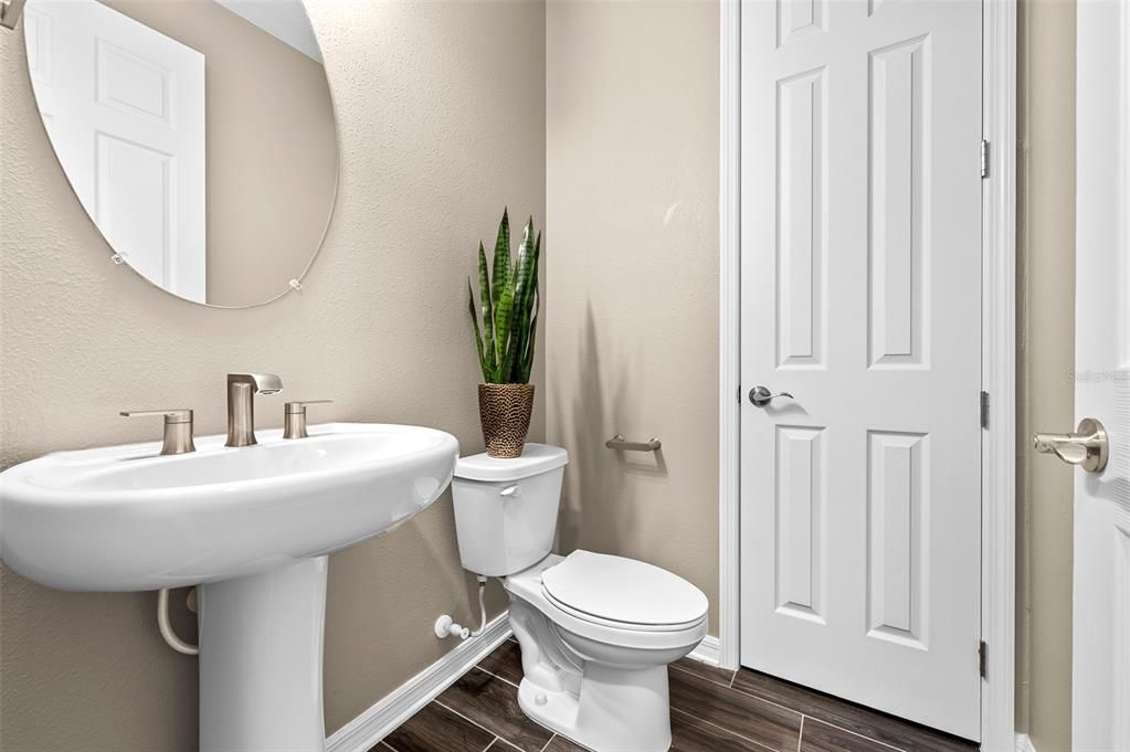 Bathroom, Interior, Wood Texture Flooring