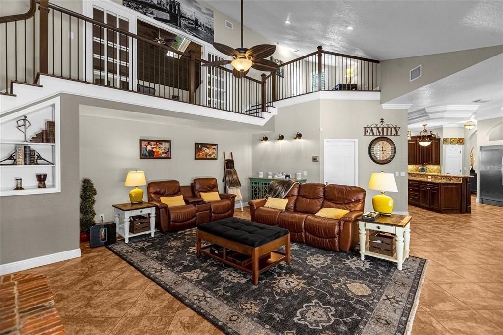Interior, Living room, Recessed Lighting