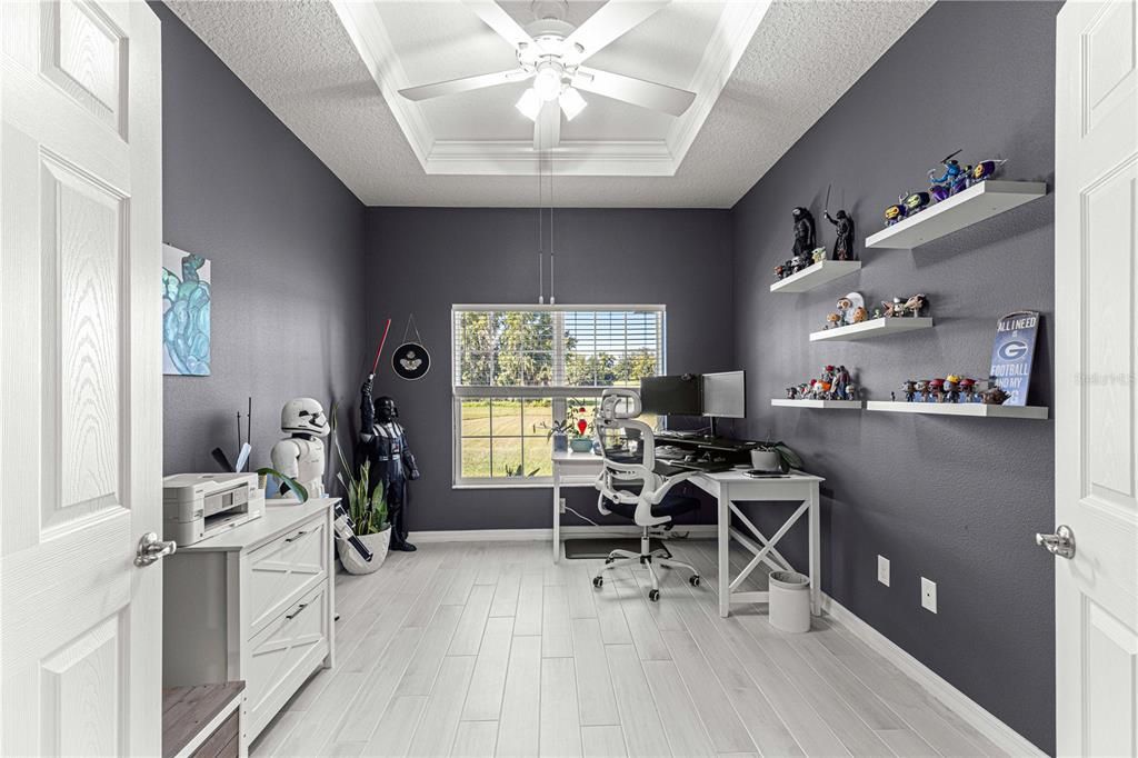 Home Office, Interior, Wood Texture Flooring