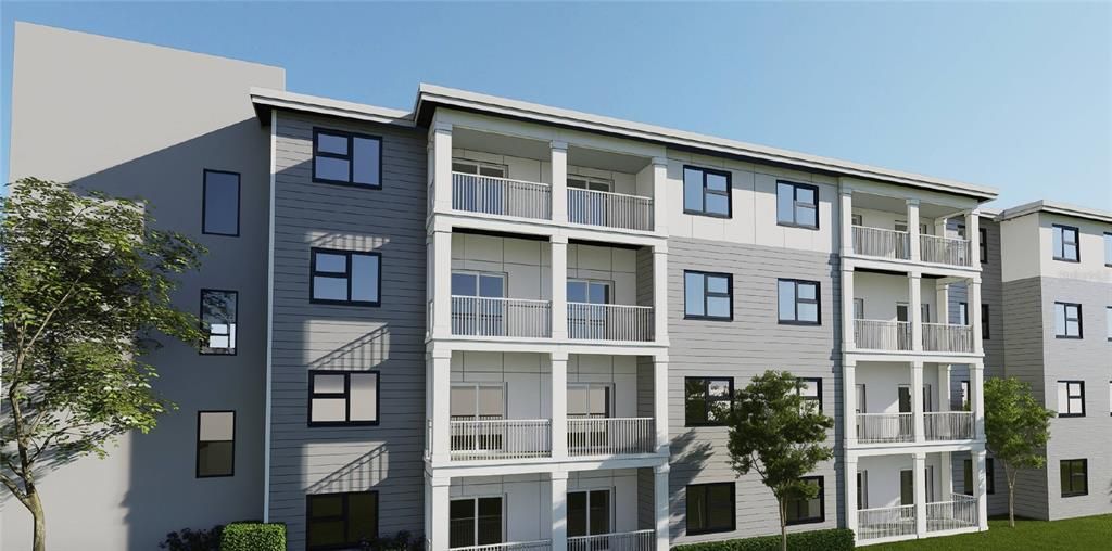 Exterior, Facade, Condo Building