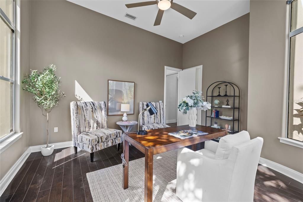 Home Office, Interior, Wood Texture Flooring