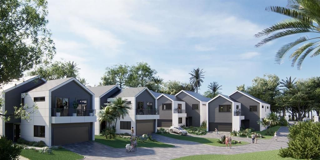 Attached, Exterior, Facade, Modern
