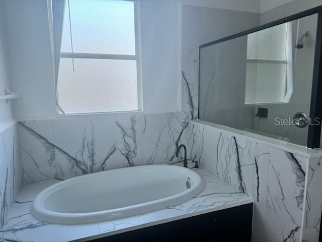 Bathroom, Glass Shower, Interior, Marble Walls