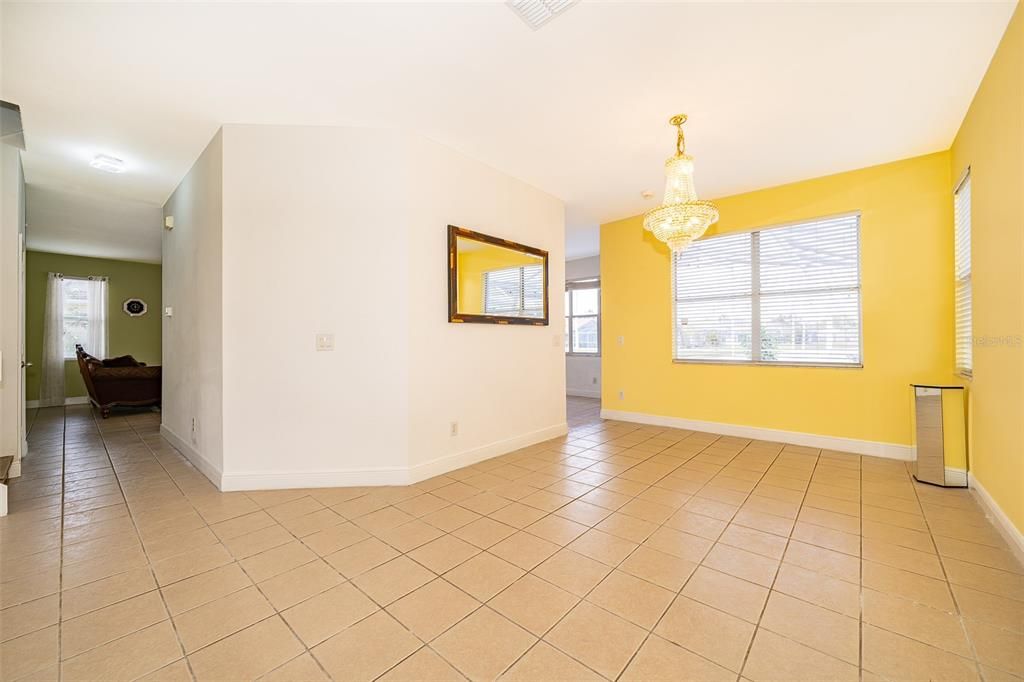 Chandelier, Empty room, Interior
