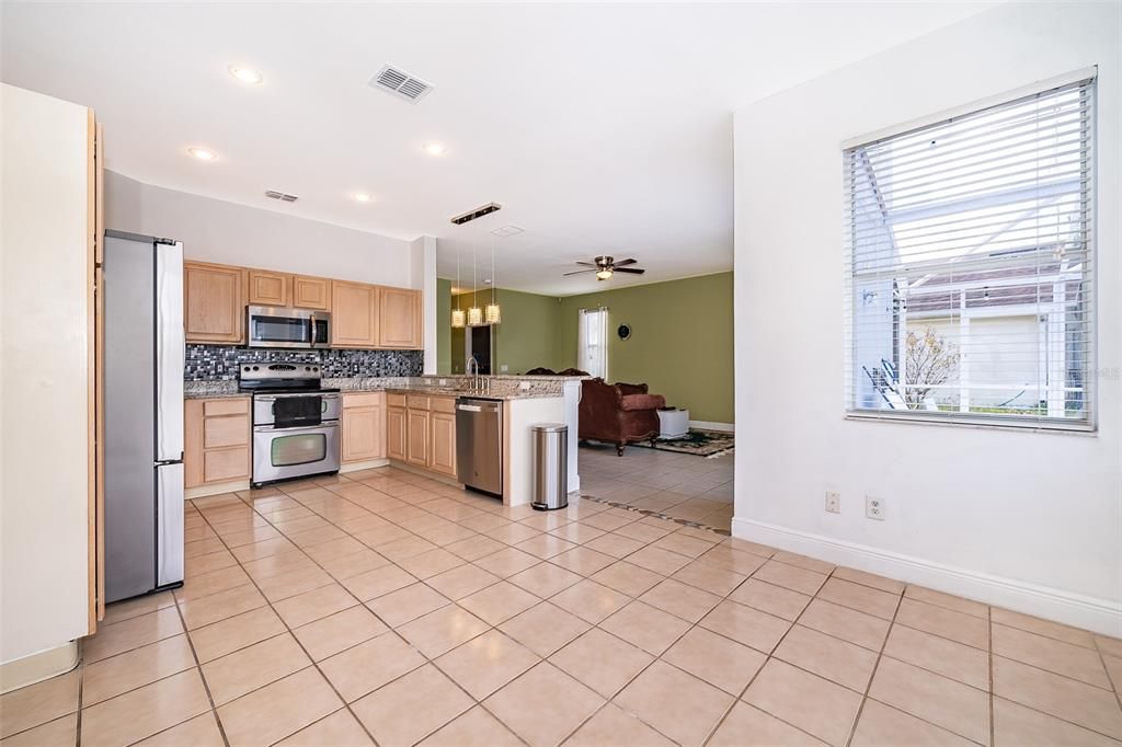 Interior, Kitchen, Recessed Lighting, Stainless Steel Appliances