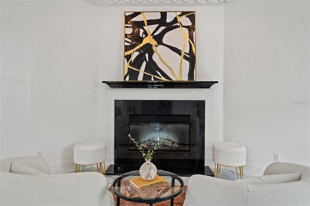Fireplace, Interior, Living room