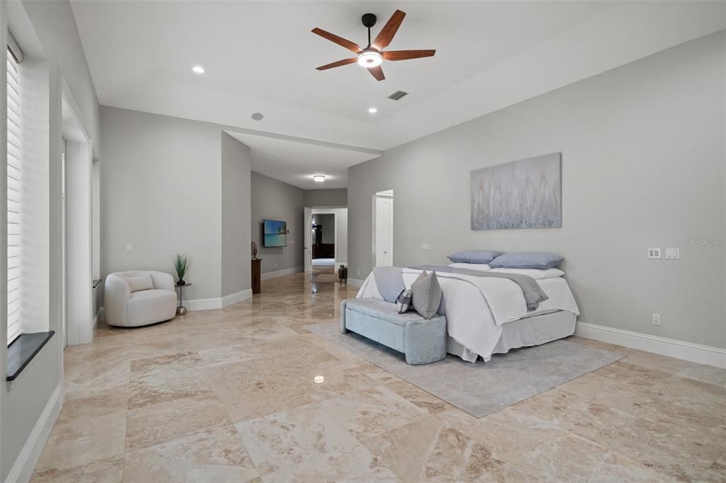Bedroom, Interior, Recessed Lighting