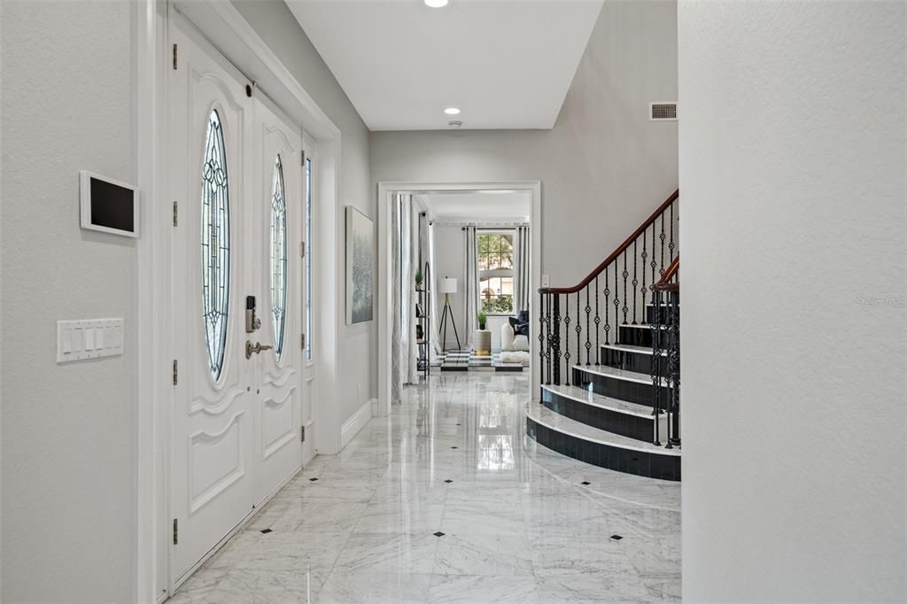 Interior, Marble, Recessed Lighting